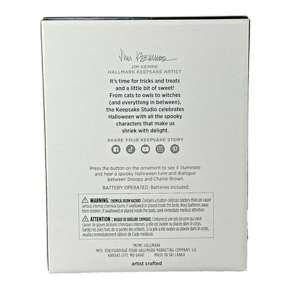 Hallmark TRICK-OR-TREATING PALS 2024 Halloween Keepsake Magic Ornament Snoopy - Picture 3 of 6